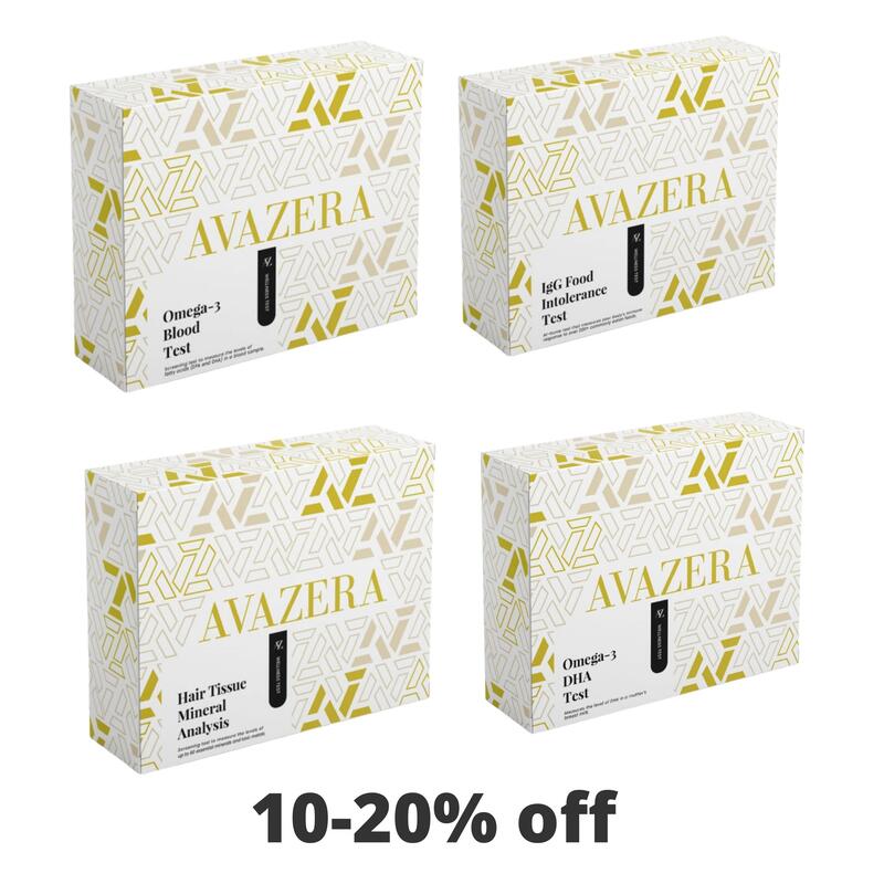 Avazera Tests 10-20% Discount